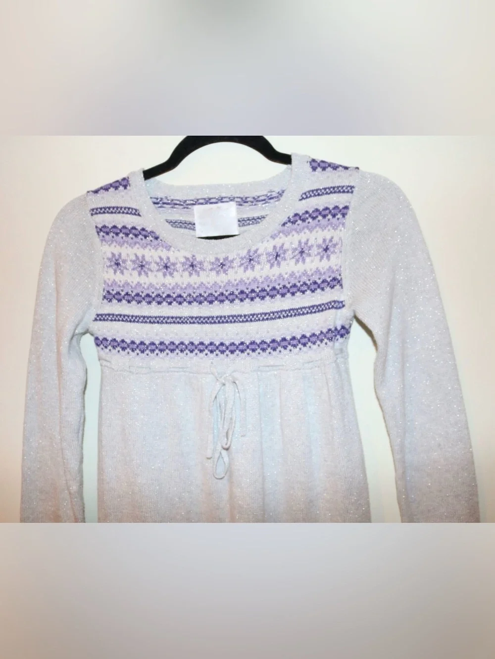 Girls Justice Sparkle Sweater Dress – Size 12